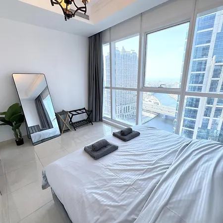 Deluxe Apartment With Panoramic View Near Metro دبي المظهر الخارجي الصورة